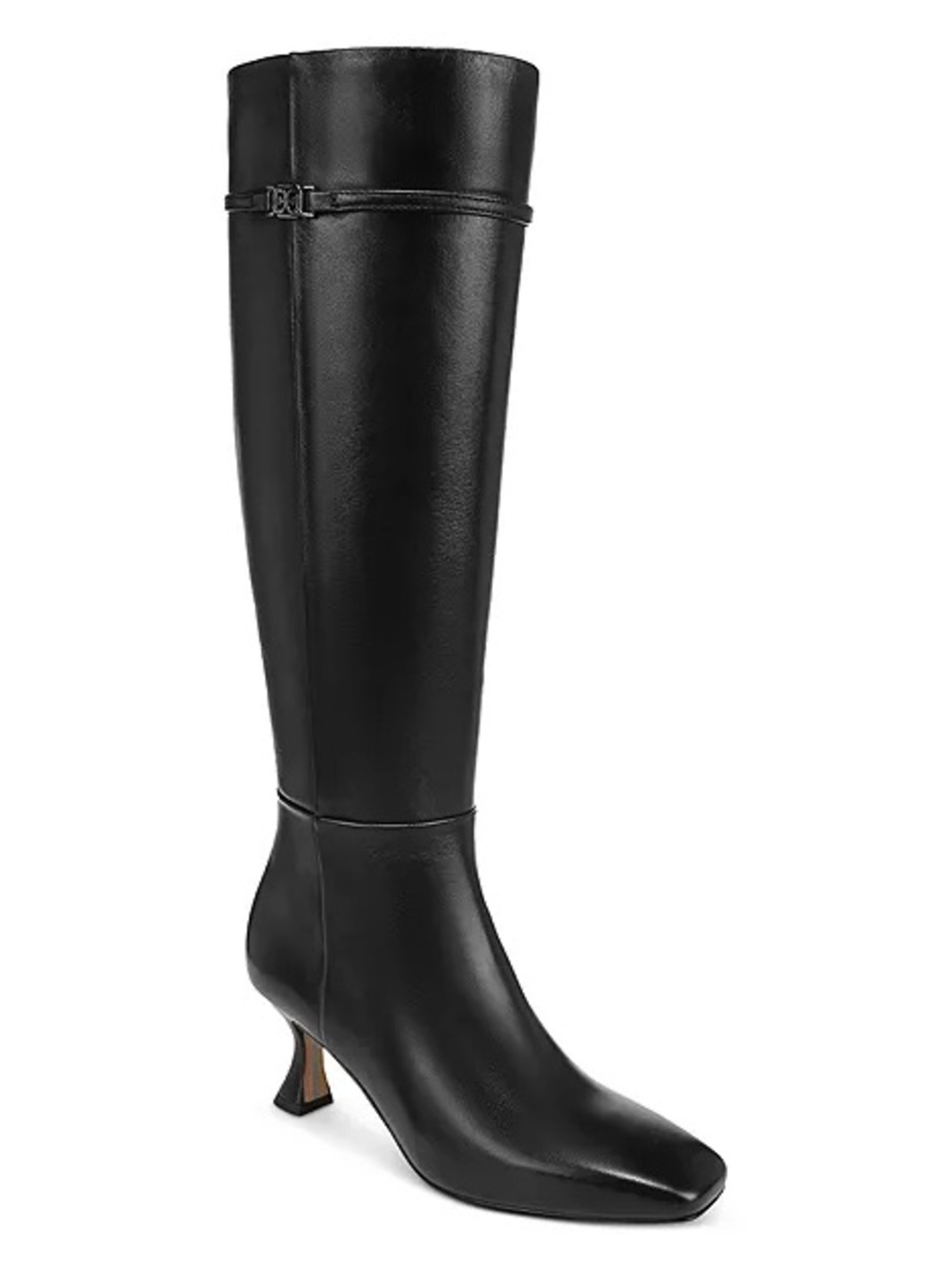 Sam Edelman Lyla Black Leather Knee High Boots- Size 9M